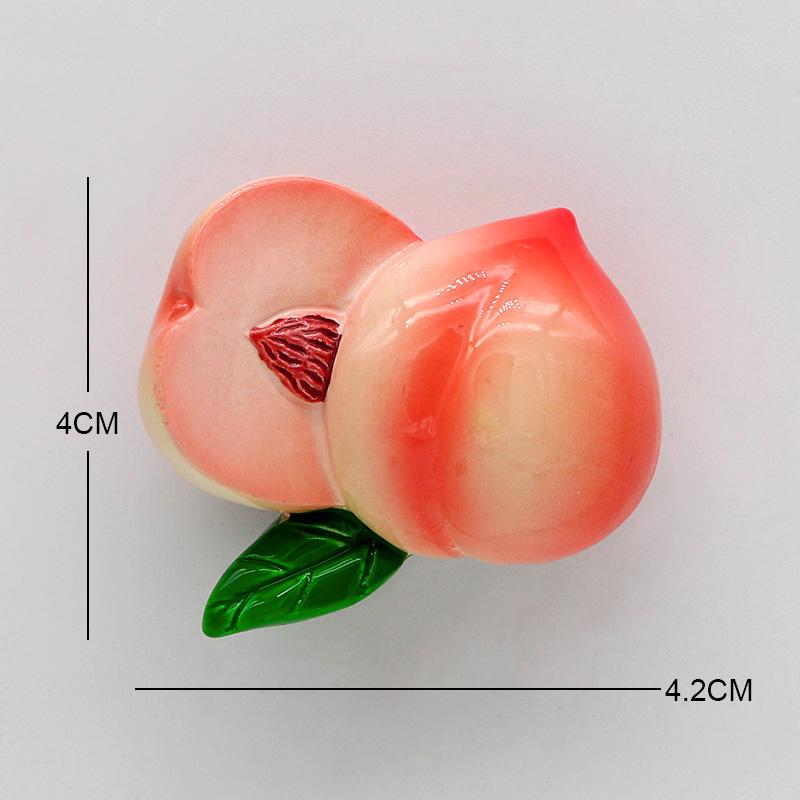Bionic Fruit Refrigerator with 3D Fridge Magnets Pineapple Bamboo Avocado Papaya Strawberry Durian Cherry Carambola Home Décor
