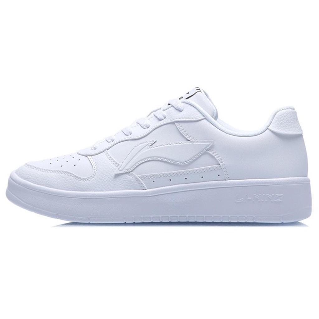 Li Ning Floating Boat Slip Resistant, Abrasion Resistant, Breathable Low top Skateboard Shoes Men's White Red Black AGCS419-1(Team631-)