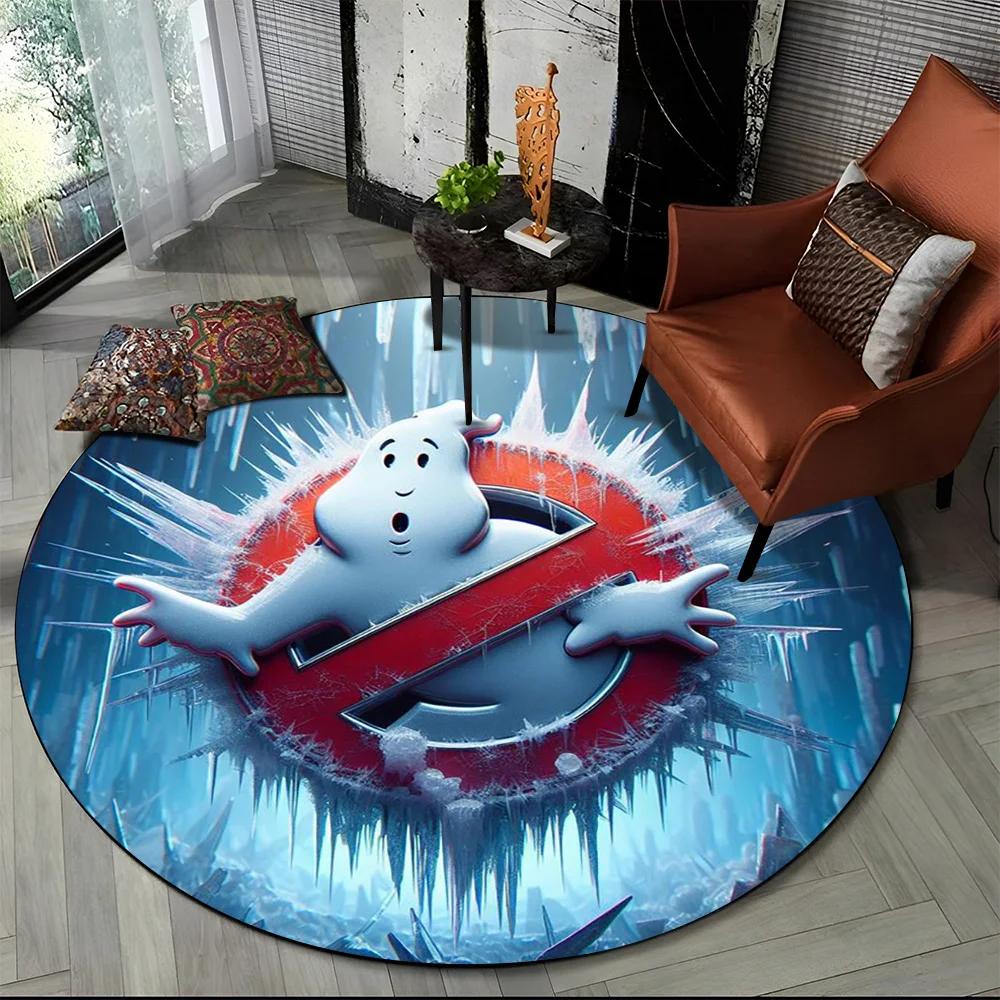 26 Style New G-Ghostbusters Horror Movie Cartoon Round Carpet Rug for Bedroom Living Room Sofa Decoration,pet Decor Floor Mat
