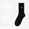 Female Autumn Fashion New Pin Bow Sweat Absorbing Anti Bacterial Tube Cotton Socks