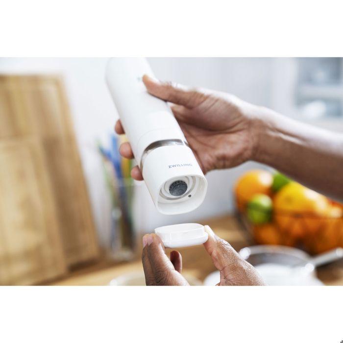 Moulin à épices électrique - zwilling - 53103-700-0 - blanc - plastique - lithium-ion