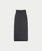 Ieoning Double Layered Shirring Maxi Skirt, Charcoal