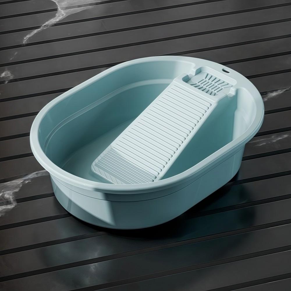 Bassine à laver épaissie en plastique grand bac à lessive pour laver les vêtements à la main