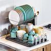 Compact Dish Rack Multifunctional Dish Drying Rack Rustproof Kitchen Dish Drying Rack
