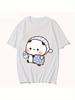 Men'S & Women'S Matching Couple T-Shirts | Cute BuBu Panda & DuDu Bear Sleeping Graphic Tees