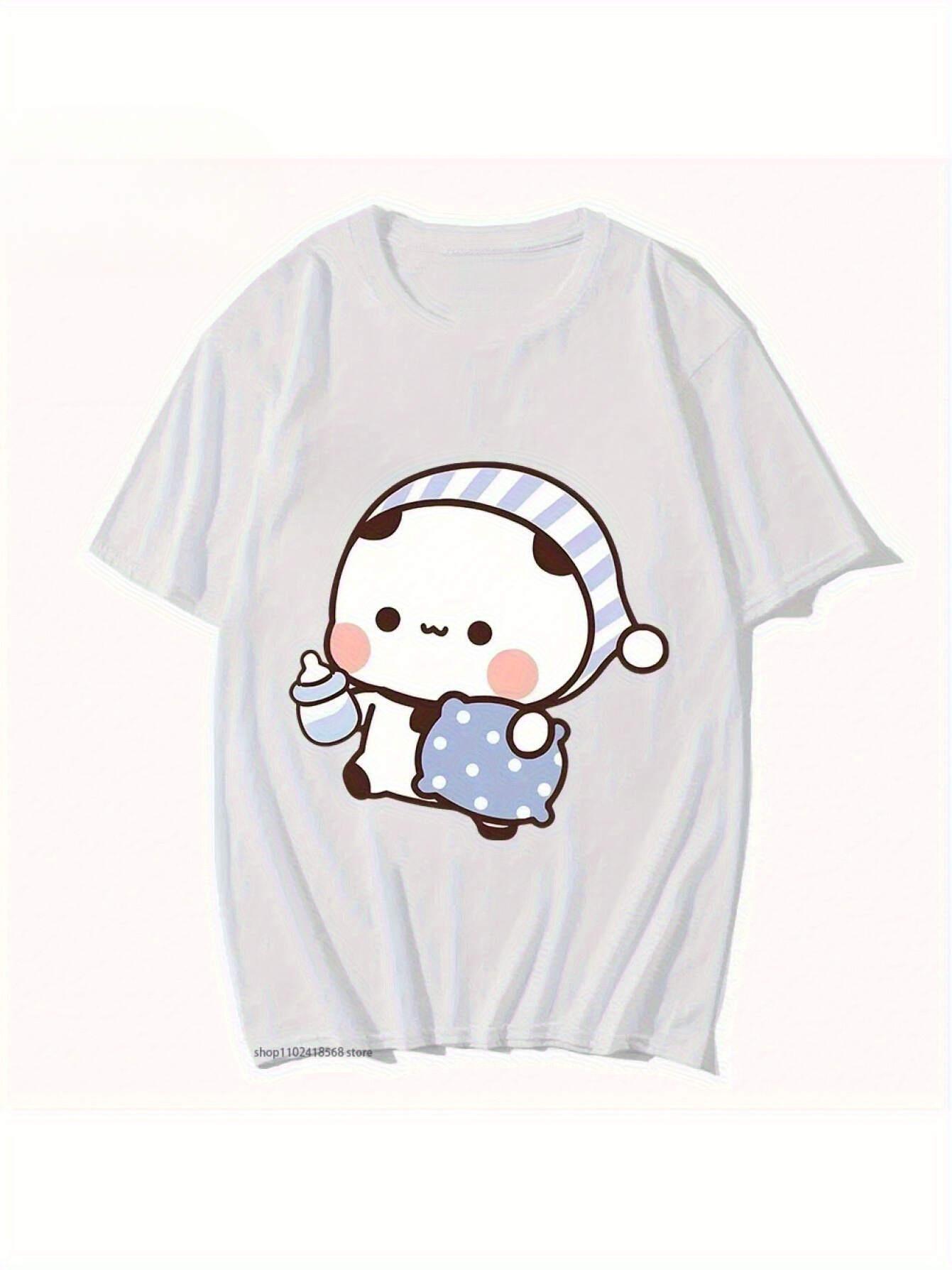 Men S & Women S Matching Couple T-Shirts | Cute BuBu Panda & DuDu Bear Sleeping Graphic Tees XL