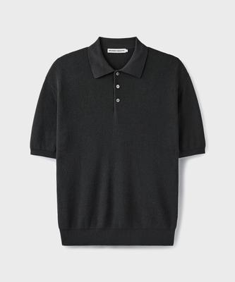 Beulaendideu Hard Twist Resort Polo Knit [Graphite]