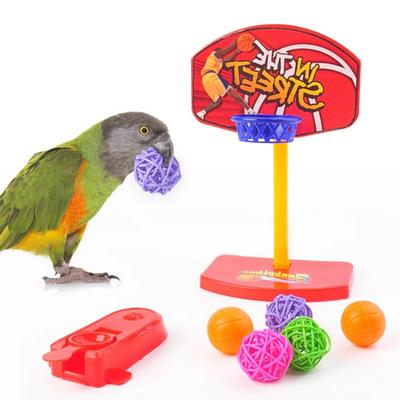 Vogel Trainingsspielzeug Set Papagei Intelligenzspielzeug Bunt Sicheres Material für Wellensittich Sittich Nymphensittich Ara 4 Sorten