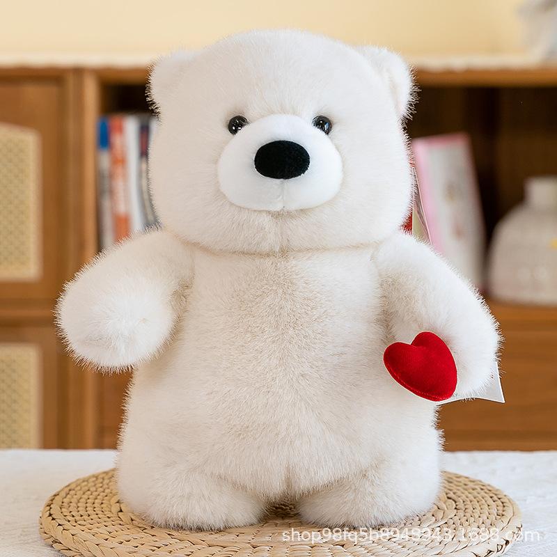 

Plush Panda Bear Toy Cute Simple Throw Pillow Cushion Girls Gift Birthday 30cm/11.81in білий