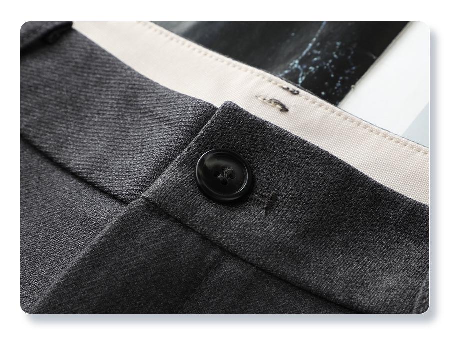 Women's High-Waisted Gray Wide-Leg Suit Pants - Autumn 2024