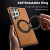 360° Rotation Stand Holder Leather Magnetic Case For Samsung Galaxy S26 S25 Ultra S24 S23 S22 Plus Wireless Charge Bumper Cover