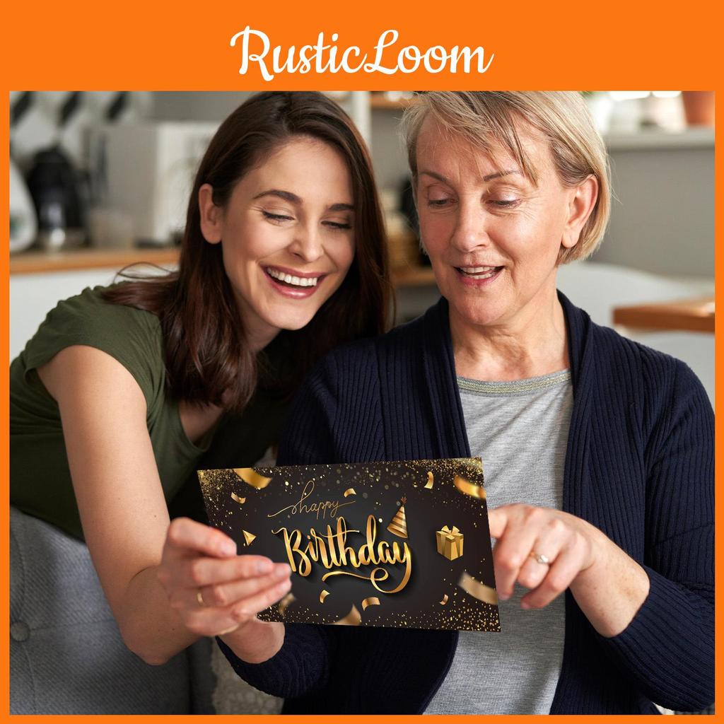 Folding Red Classic Packet With Black Gold Finish For Christmas Festive Gifting