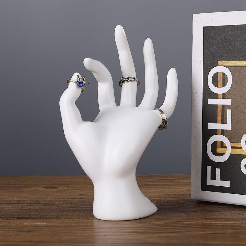 Fahsion Jewelry Display Hand Model Anklet Watch Bracelet Display Stand Sketch Decoration Art Photo Ring Organizer