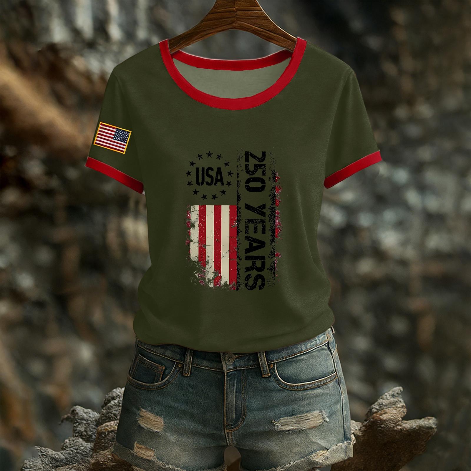 

Женская повседневная футболка с круглым вырезом и коротким рукавом L