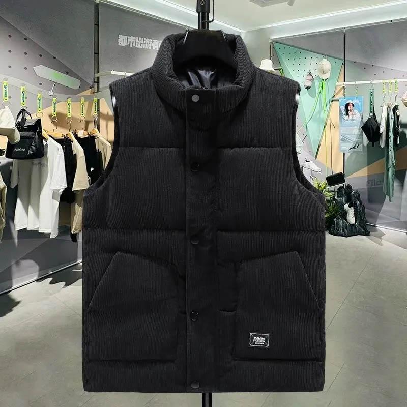 Vest for Women Cotton Winter Thickened Windproof Sleeveless Tops Vest Oversize Down Casual V-neck Vest