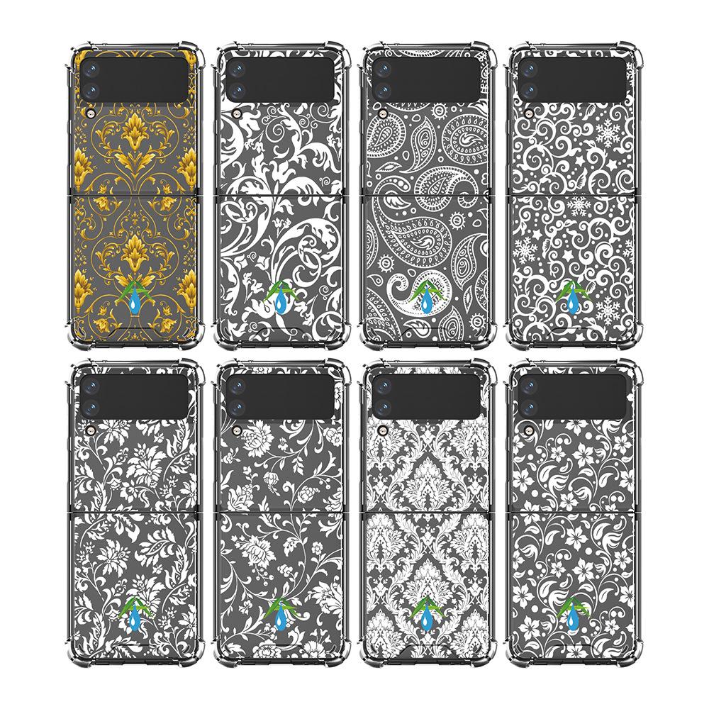 Samsung Galaxy Z Flip 5 Butterfly Lace 2-in-1 Phone Case with TPU+PC Material