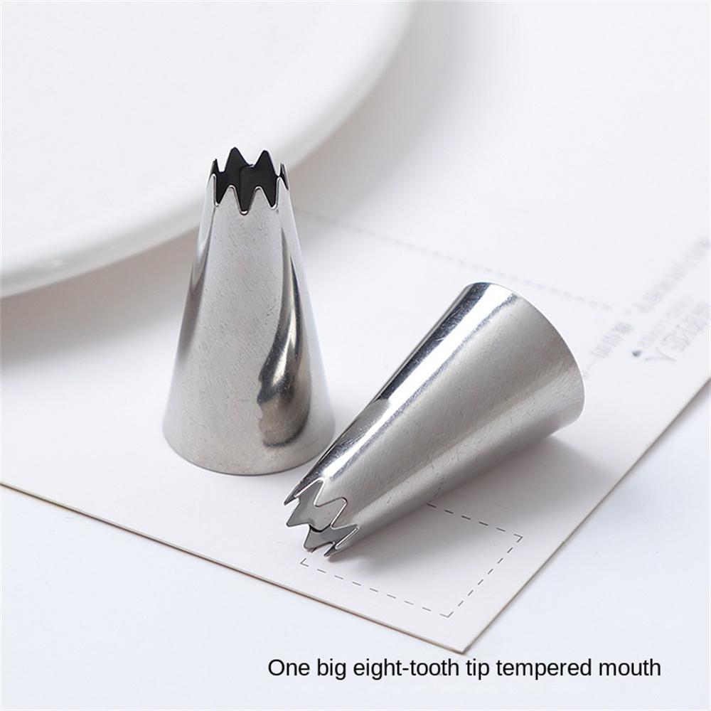 Duze Sfaturi pentru decorarea prăjiturii Cremă pentru glazură din oțel inoxidabilDuze Pungi de patiserie Diy Strângere pentru coacere Pungă de montare lucrată manual