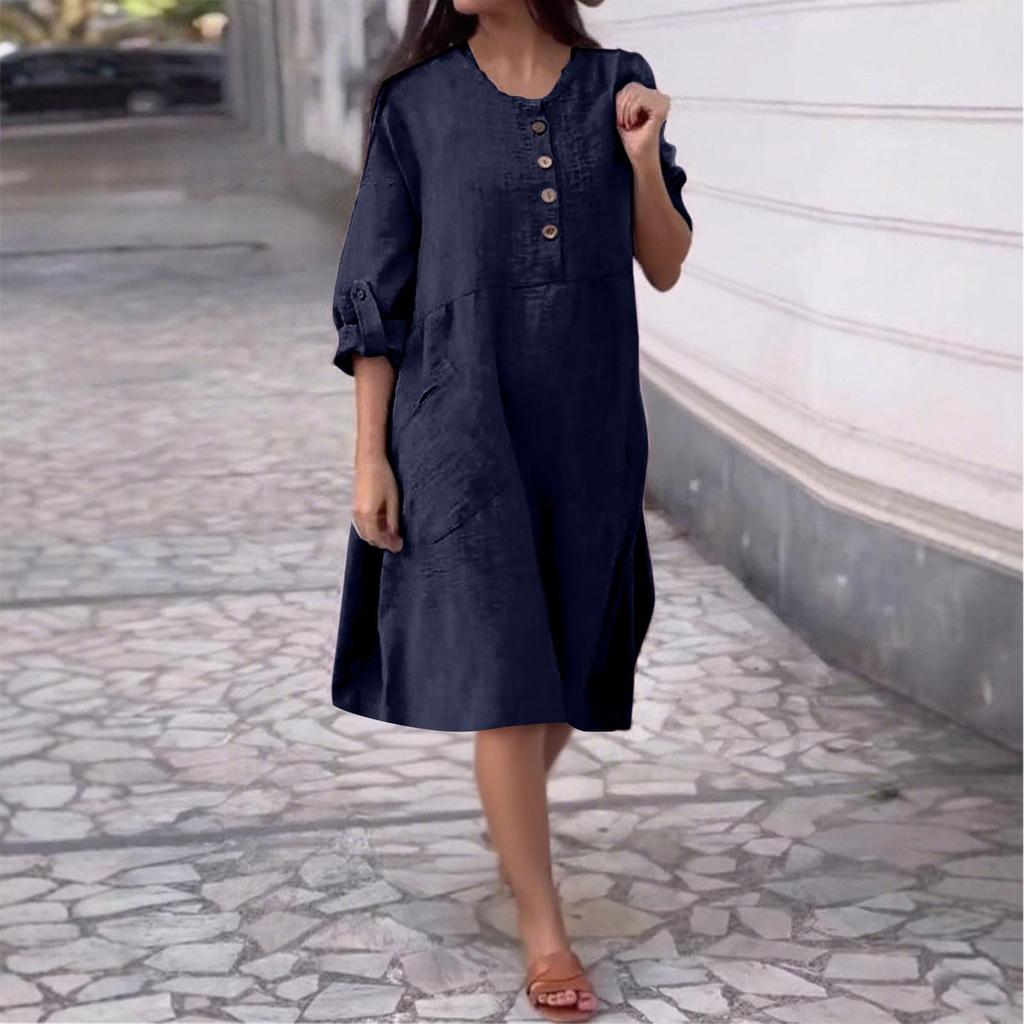 Women's Fashionable Casual -color Dress