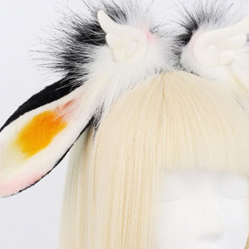 Plush Ears Hairband With Adjustable Wing Soft Plush Headbands For Costume Parties Kids
