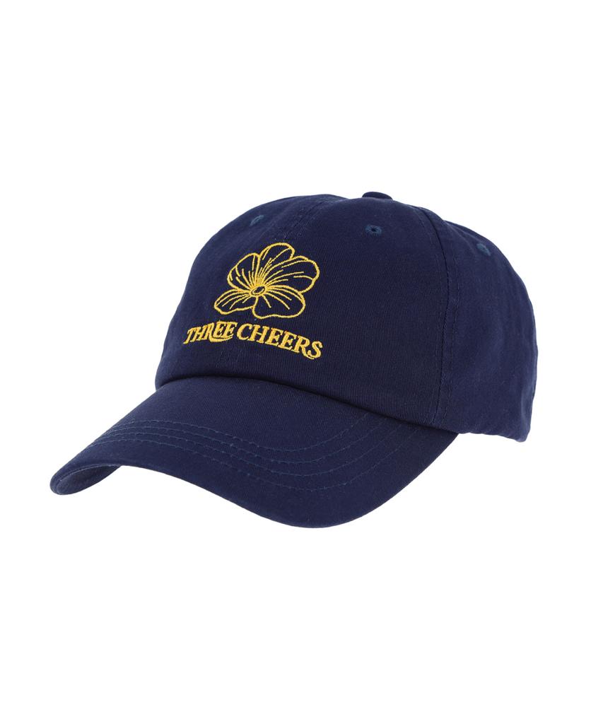 Sseulichieolseu Threecheers Flower Logo Ballcap Navy