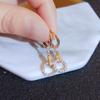 Vintage 14k Gold Color If Diamond Earring For Women Aros Mujer Oreja Orecchini Gemstone Join Party Engagement Diamond Earringss