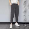 Pantalones de traje casuales ajustados de nueve puntos de estilo británico para hombre 2023, moda para todo tipo de combinaciones con influencia coreana.