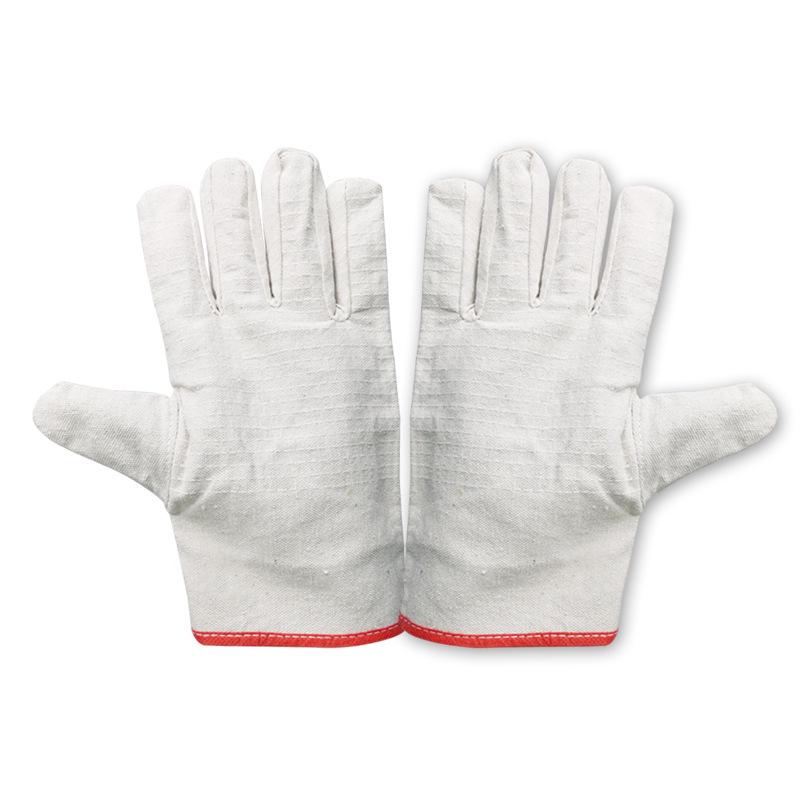 Double-Layer Canvas Welding Gloves - 24-Stitch Wear-Resistant, Fully Lined for Mechanical & Industrial Protection
