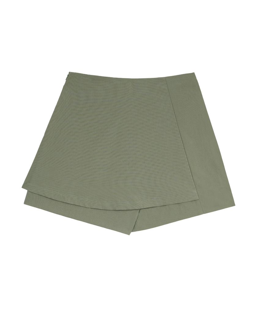 HYEYEONG KIM Wrap Shorts-Khaki