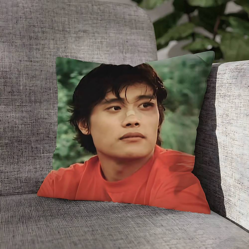 Lee B-Byung H-Hun Pillow Case For Sofa Decor Home Car Office Living Room Printing Cushion Cover Decorations and Protector