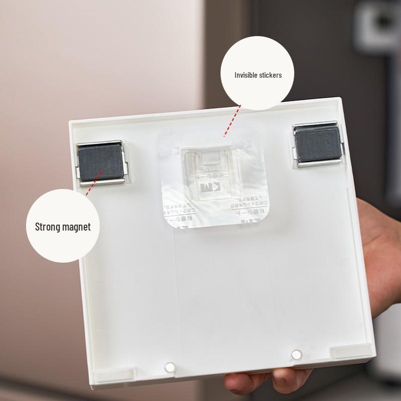 Magnetic No-Trace Dual-Use Storage Box & Wall-Mounted Kitchen Shelf Rack
