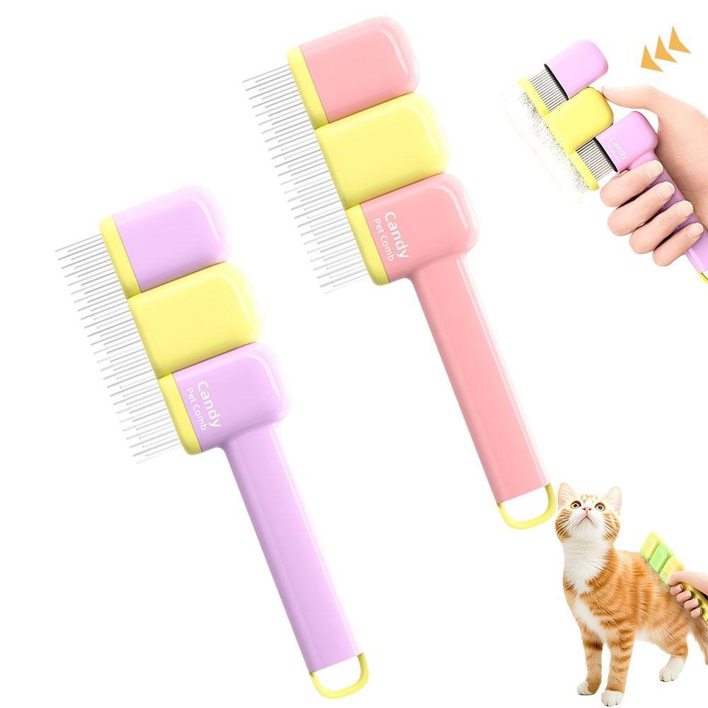 New Dopamine Dog Hair Remover Brush Knot Removes Floating Hair Artifact Pet Hair Detangling Comb Dog Row Comb Cat Dog