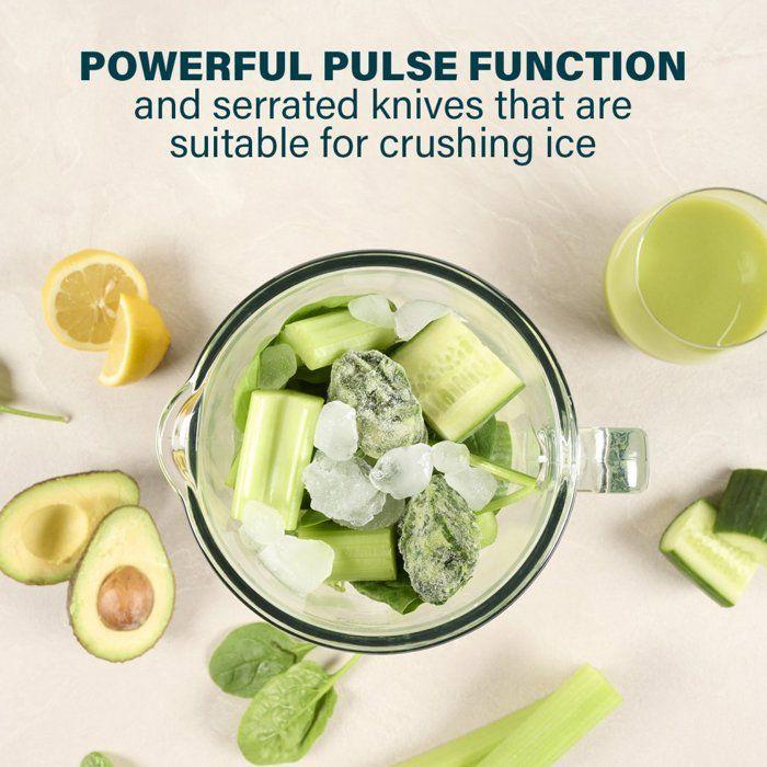 Princess 212092 Blender en acier noir 1000 - quatre réglages de vitesse - 1.5 L