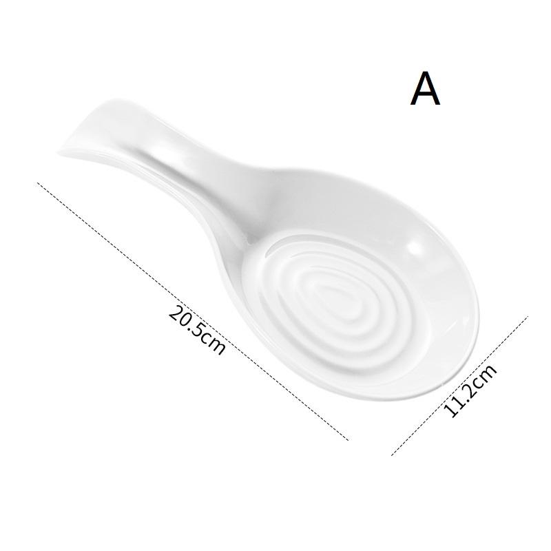 Spoon Rest Large Plastic Spoon Holder Heat-Resistant Cooking Spoon Rest Coffee Spoon Holder Dishwasher Safe Spoon Rest