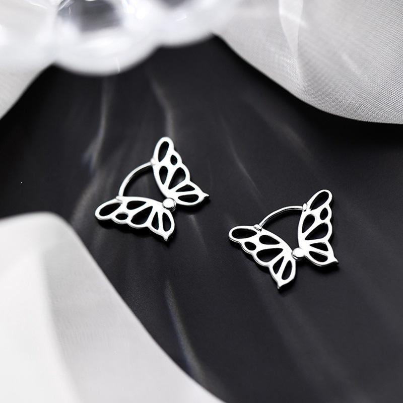 Elegant Asymmetrical Heart Earrings - 925 Silver Needle Korean Style Ear Cuff, Trendy Internet Celebrity Peach Heart Design