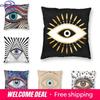 Bedroom Living Room Evil Eye Black Art Cushion Cover Mystery Spirit Pillowcase Sofa Car Home Decor