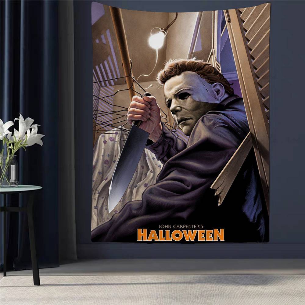 Classic Horror Movie Characters Michael Myers Halloween DIY Wall Tapestry Art Science Fiction Room Home Decor Wall Art Decor