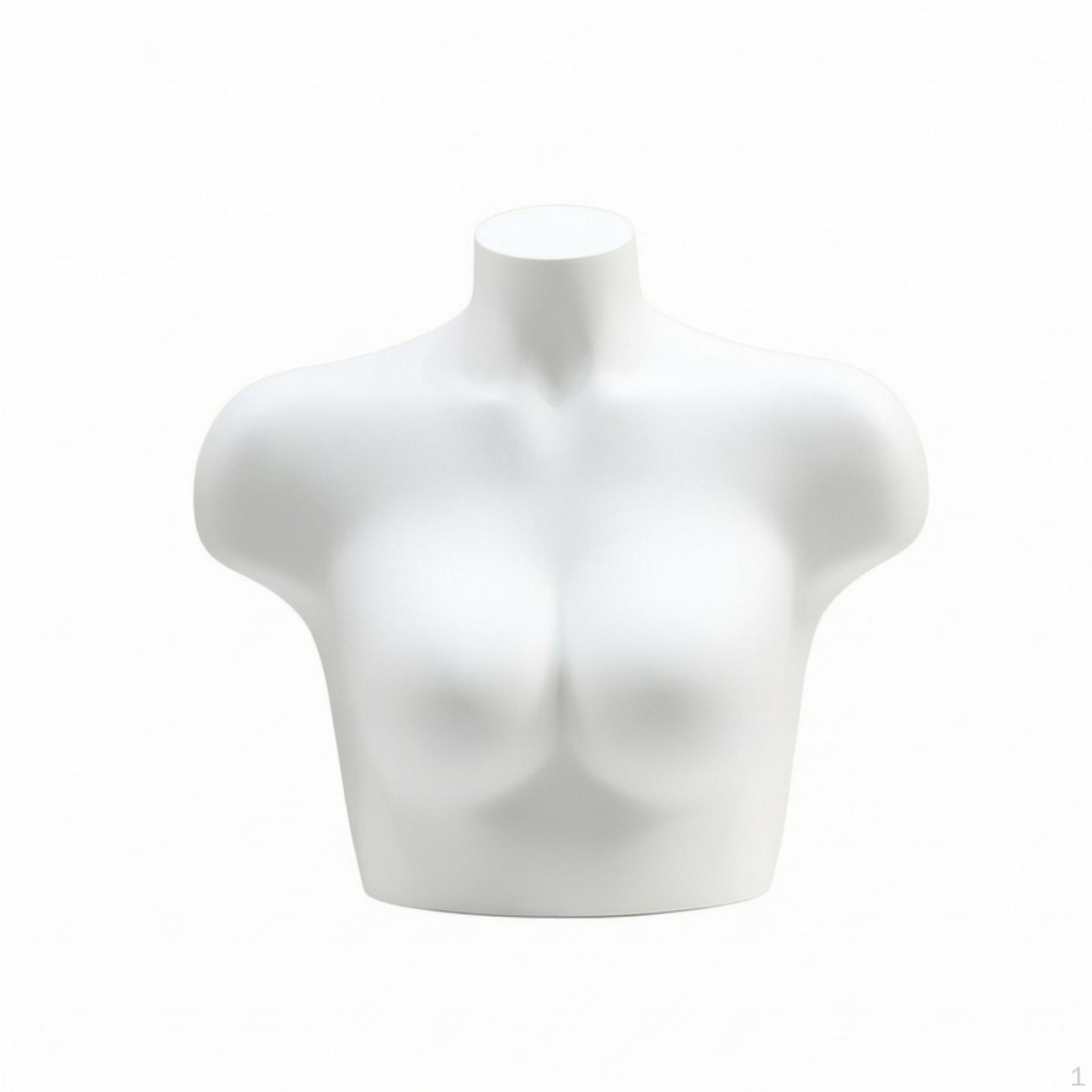 Hard Half-Body Mannequin | Matte, Curvy