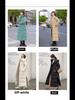 Women's Long Hooded Over-the-Knee Down Jacket - Thick, Warm, Slim Fit Winter Coat, Solid Color, Trendy Casual Style