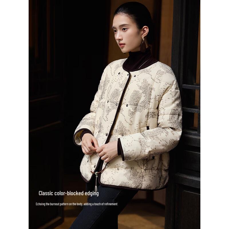 XWI Women's Elegant Textured Winter Padded Jacket