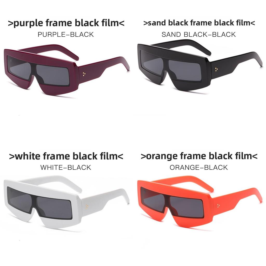 Modische übergroße quadratische Sonnenbrille mit UV400-Schutz für Reisen und Sommerausflüge