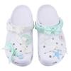 Crocs Classic clog Summer Mint SDS EVA Simple, Casual and Comfortable Hole Shoes Unisex White Green