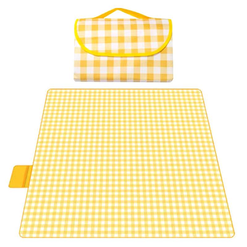 Various Size Picnic Mat Beach Mat Washable Lightweight With Handle Red Checkered For Hiking Travelling Outdoor Camping Parks
