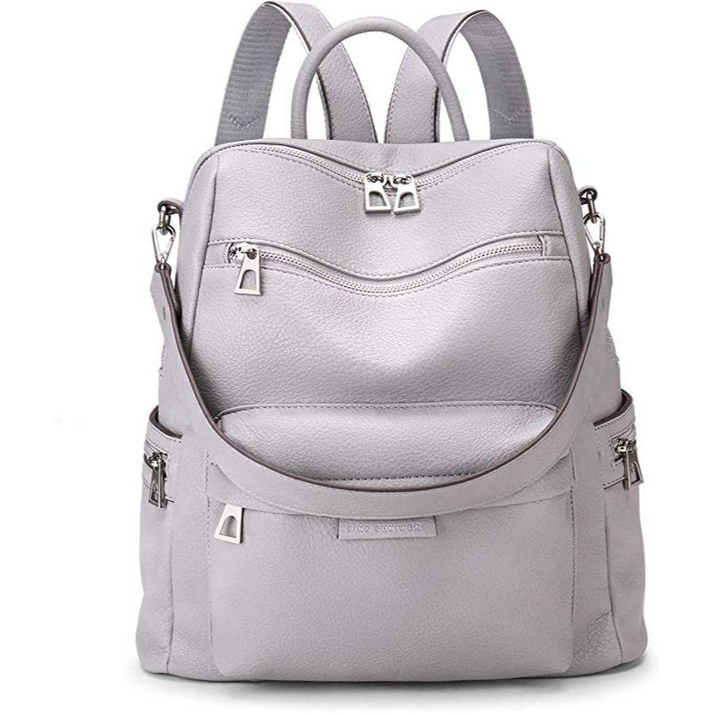 Premium Leather Convertible Backpack Handbag Sling Bags for Women