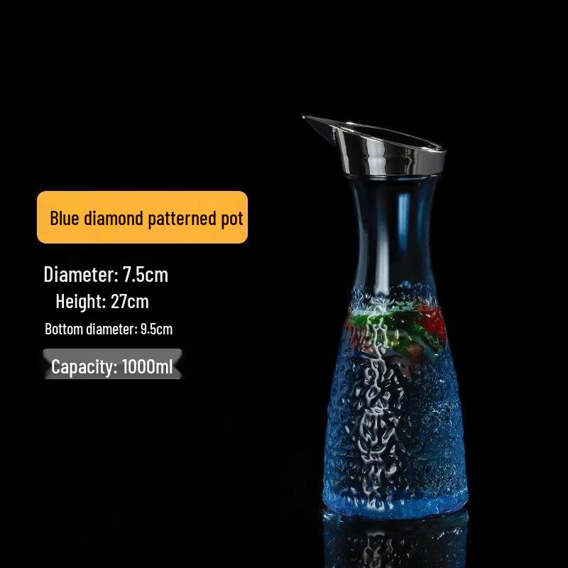 

JingJingRSPC 1.0L Transparent Acrylic Striped Pitcher