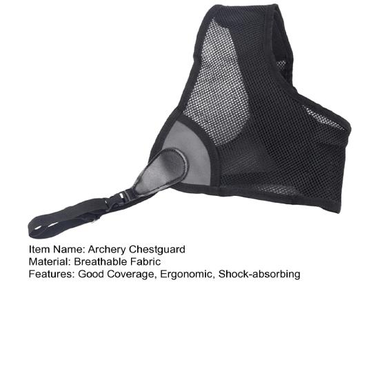 Chest Protector Ergonomic Comfortable Fit Shock-absorbing Anti-impact Breathable Left Right Hand Archery Chest Guard for Bow