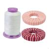 Water Soluble Thread Sewing Spool White, 500 Yards, Supplies Dissolvable Cord String