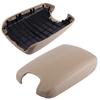 Artificial Leather Armrest Center Console Lid Cover For     2008-2012 Black