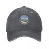 Glacier National Park Vintage Mountains Baseball Cap Beach Western Hat Beach Bag Sailor Cap for Unisex For Unisex Womens