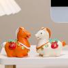 1Pc Successful Luoyang Tang Sancai Merchandise Small Fat Horse Ornament Office Desktop Merchandise Figure Travel Souvenirs