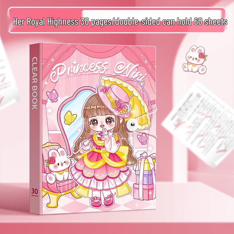 Španělský Bi Rabbit A4 Kreslený 80stránkový studentský a kancelářský pořadač